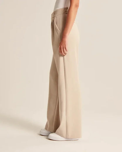 Pantalón Evasado Con Corte Ajustado En Cadera Para Mujer | Ideal Para Uso Diario Y Salidas