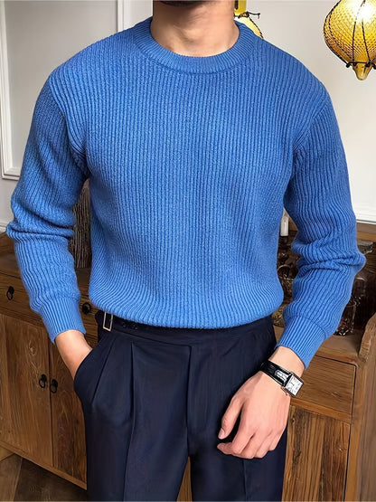 Jersey de Punto para Hombre con Diseño Trenzado | Ideal para Uso Diario