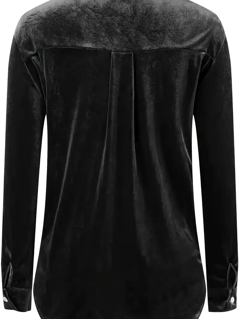 Camisa De Corte Relajado Con Cuello Clásico Para Mujer | Ideal Para Uso Diario