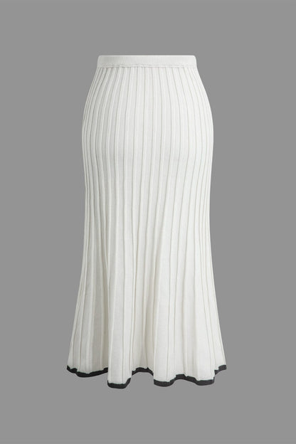 Conjunto De Dos Piezas Para Mujer Con Top Abotonado Y Falda Plisada | Ideal Para Uso Diario Y Salidas Informales