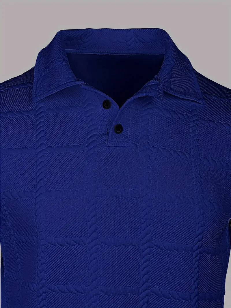 Camisa De Manga Larga Con Cierre De Botones Para Hombres | Ideal Para Uso Diario Y Ocasiones Formales