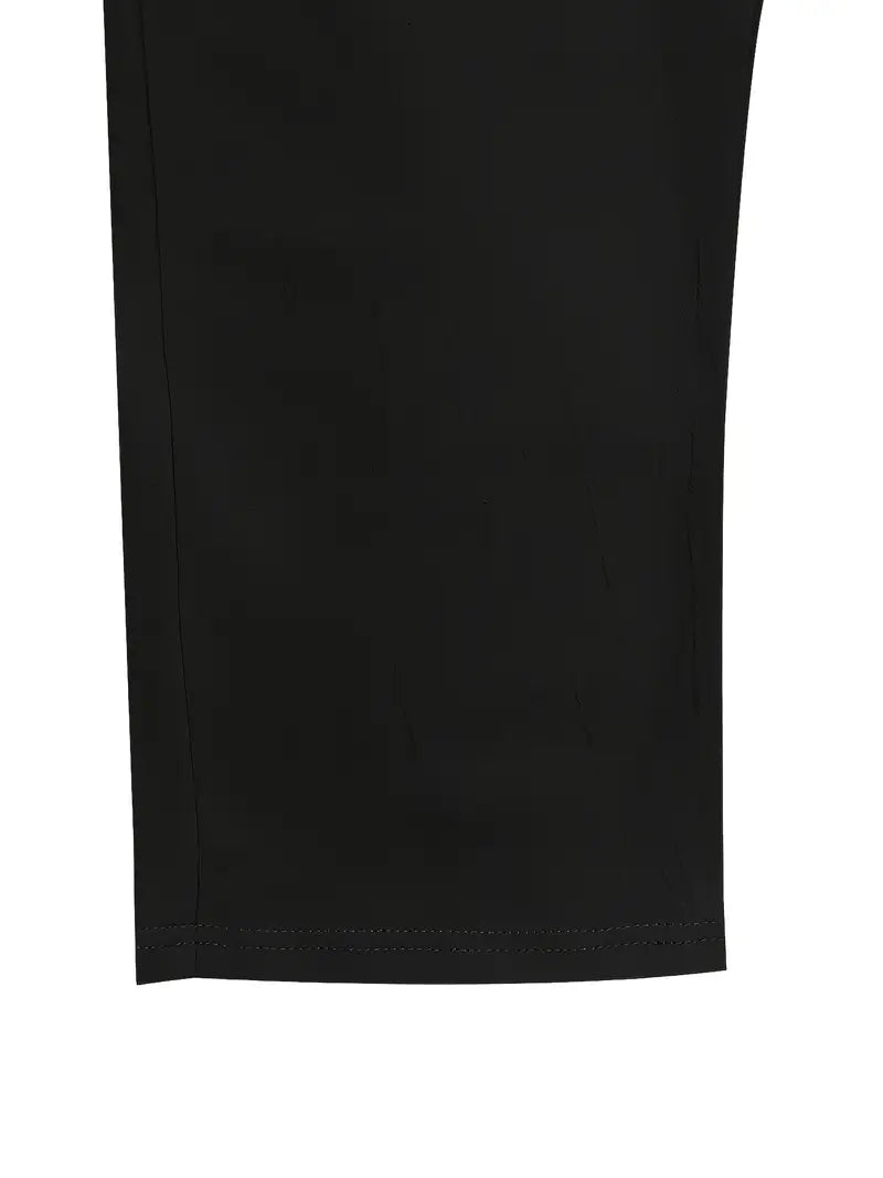 Pantalón Casual de Corte Amplio con Cintura Elástica y Cordón para Hombre | Ideal para Uso Diario