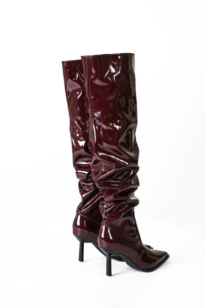 Botas Overknee Con Diseño Fruncido Para Mujer | Ideal Para Ocasiones Especiales