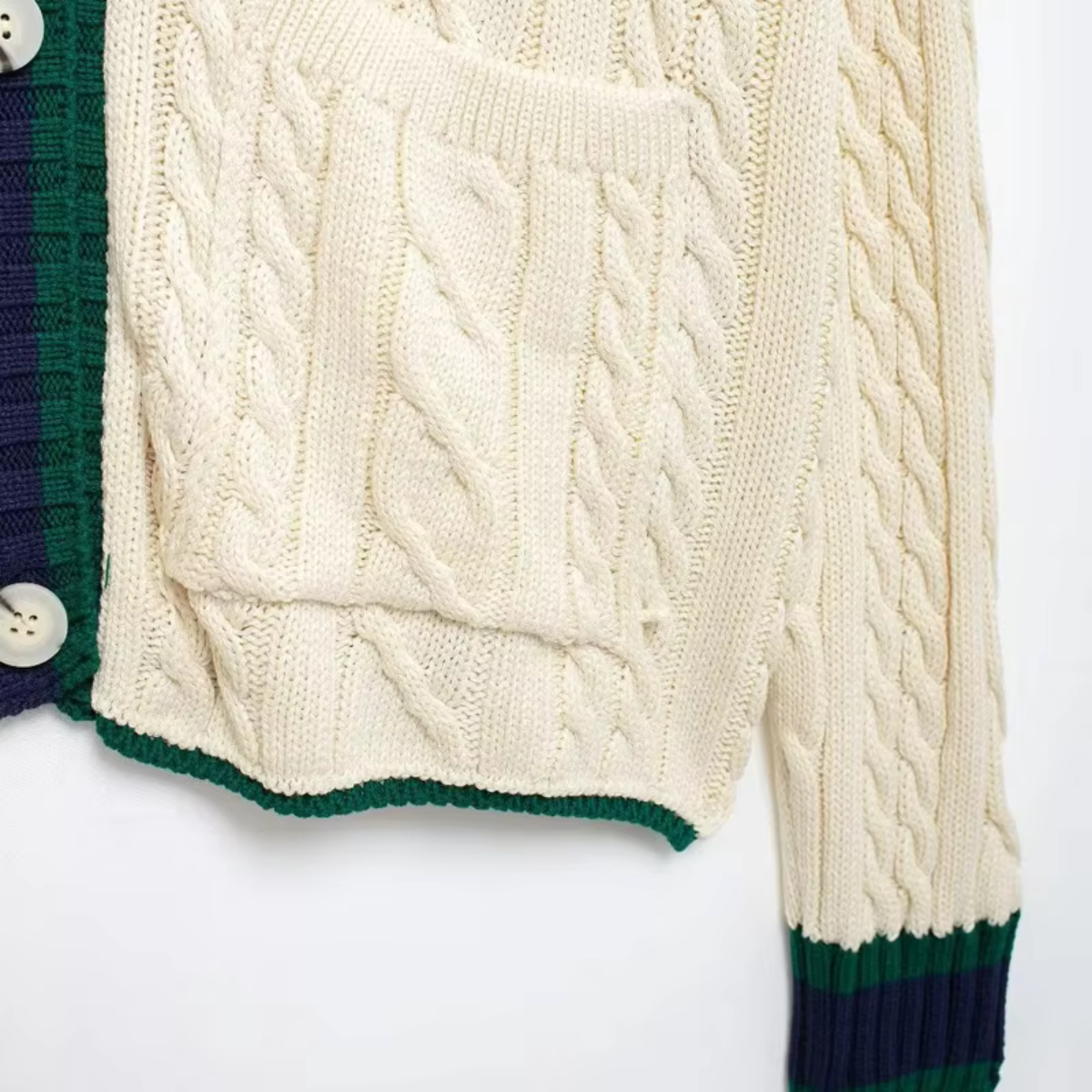 Jersey de Rayas Beige y Negro para Mujer con Mangas Largas | Ideal para Uso Diario