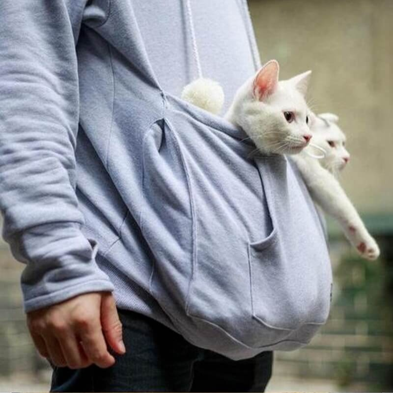 Sudadera Con Capucha y Bolsillo Para Mascotas Para Mujer | Ideal Para Uso Diario