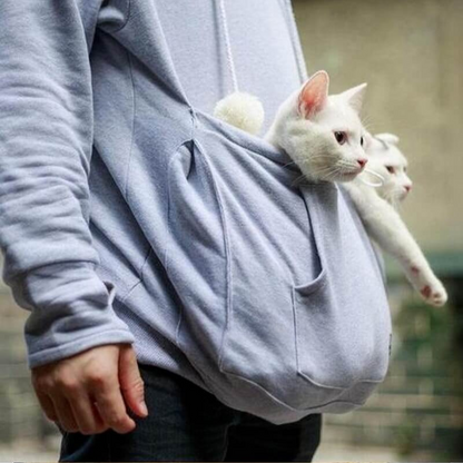 Sudadera Con Capucha y Bolsillo Para Mascotas Para Mujer | Ideal Para Uso Diario