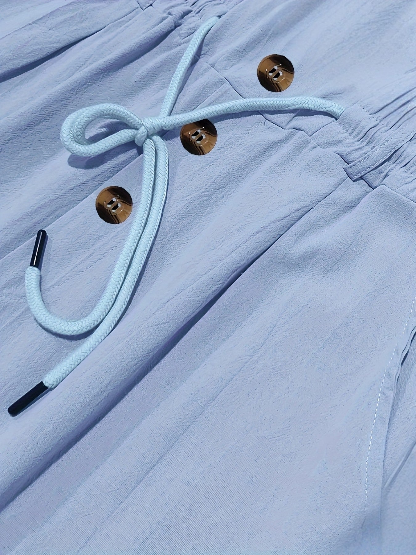 Pantalón de Pierna Ancha con Cintura Elástica y Cordón para Hombre | Ideal para Uso Diario