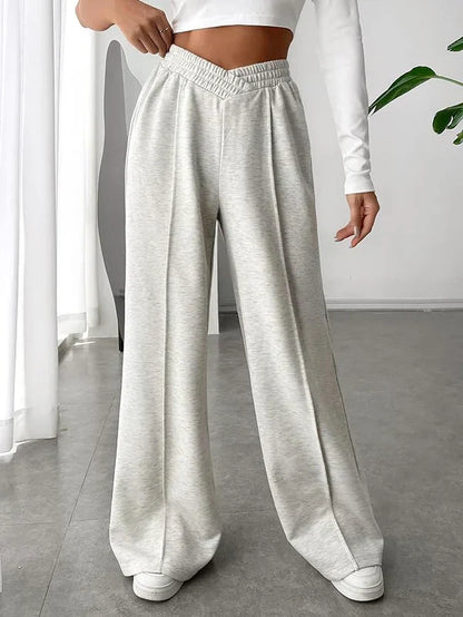 Pantalón Ancho con Cintura Elástica para Mujer | Ideal para Uso Diario y Desplazamientos