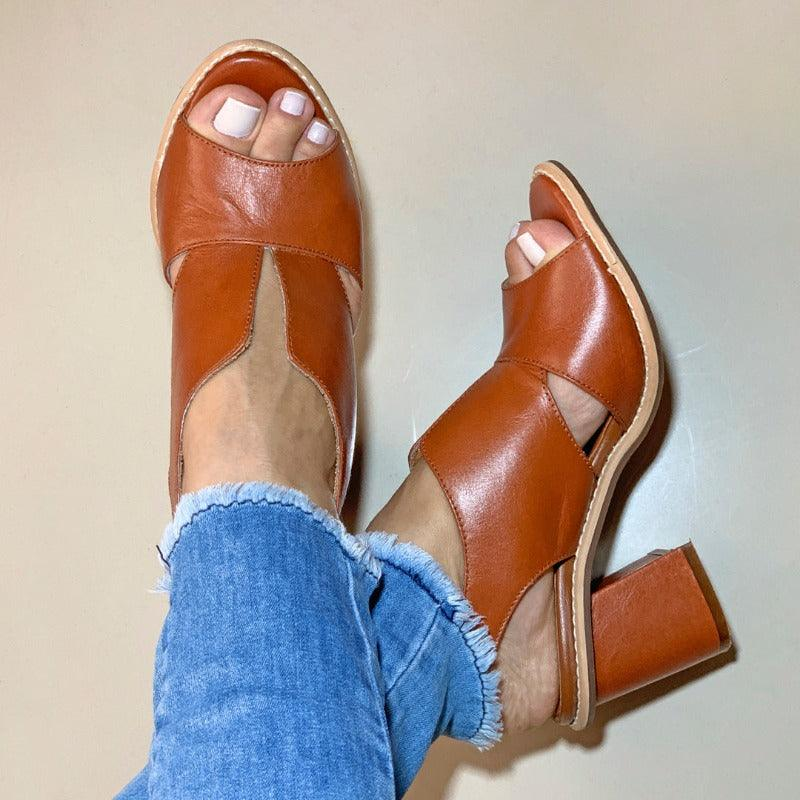 Sandalias De Talón Abierto Con Correa Trasera Para Mujer | Ideales Para Uso Diario Y Temporadas Cálidas