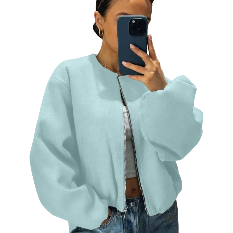 Chaqueta Bomber De Corte Relajado Para Mujer | Ideal Para Uso Diario Y Actividades Informales