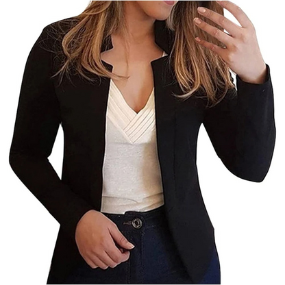Blazer Corto con Corte Ajustado y Mangas Largas para Personas Adultas | Ideal para Uso Profesional e Informal