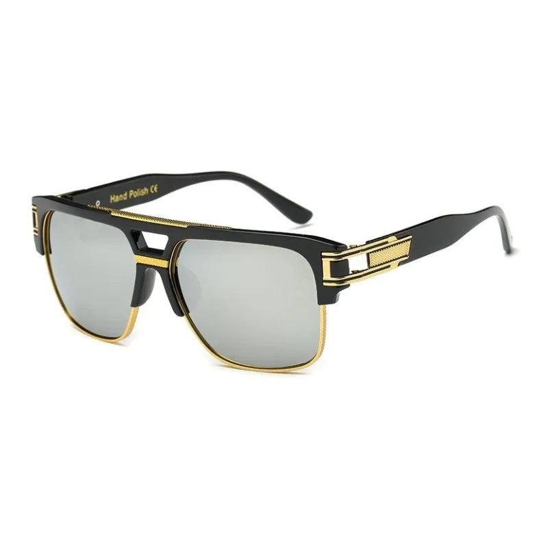 Gafas De Sol Con Forma Cuadrada Y Lentes Espejadas Para Adultos | Ideales Para Uso Diario En Exterior