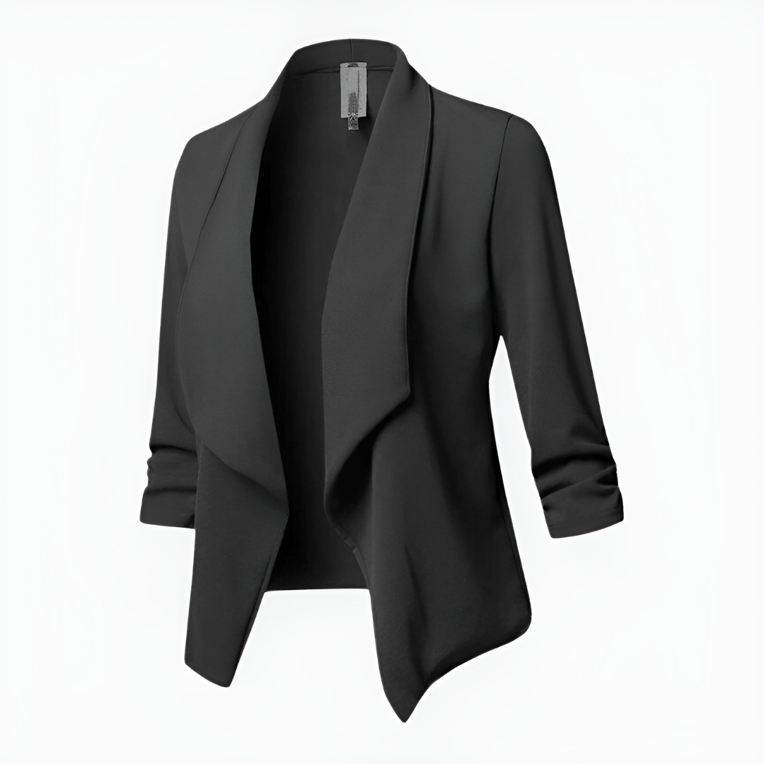 Blazer de Manga Larga con Silueta Estructurada para Mujer | Contexto Profesional o Formal