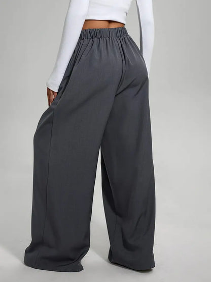 Pantalón Ancho de Cintura Alta para Mujer | Ideal para Uso Diario y Salidas