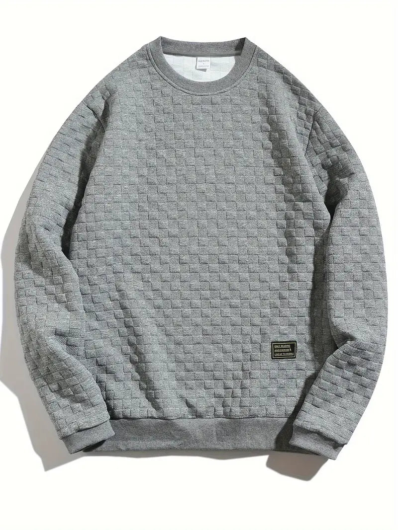 Sudadera Con Motivo Texturizado En Relieve Para Hombre | Ideal Para Uso Diario
