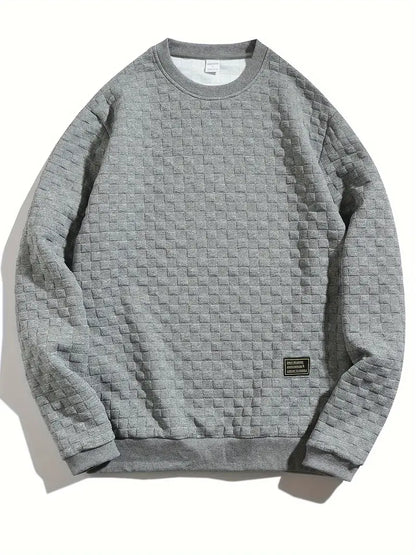 Sudadera Con Motivo Texturizado En Relieve Para Hombre | Ideal Para Uso Diario