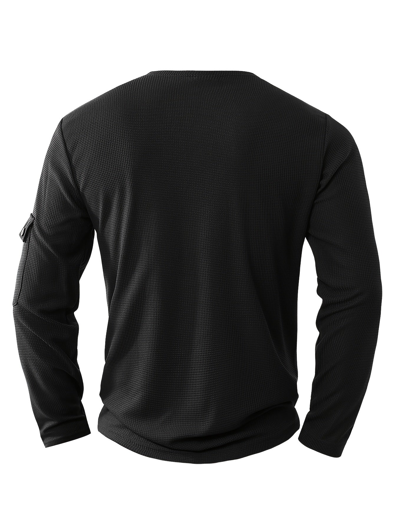 Polo De Manga Larga Con Apertura De Botones Y Bolsillos Para Hombre | Ideal Para Uso Diario