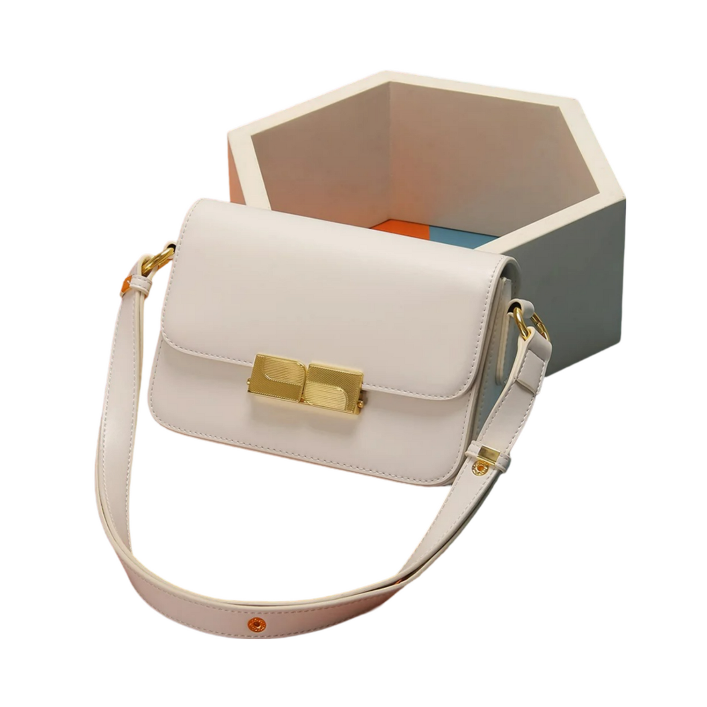 Bolso Crossbody Compacto con Cierre Enrollado para Mujer | Ideal para Uso Diario