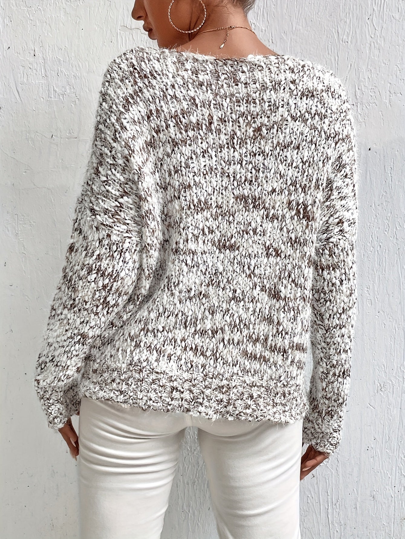 Jersey De Manga Larga De Corte Amplio Para Mujer | Ideal Para Uso Diario Y Superposición