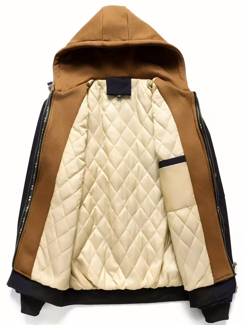 Chaqueta Con Cremallera Completa Y Capucha Integrada Para Hombre | Ideal Para Uso Diario Y Entretiempo