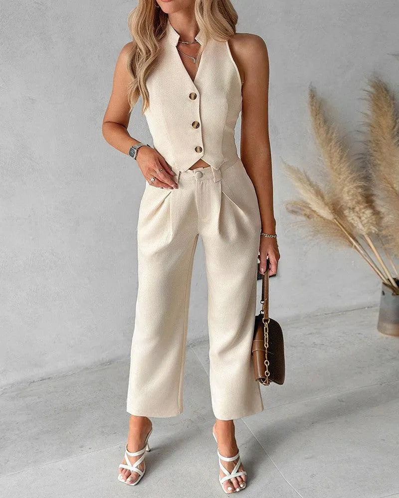 Conjunto De Dos Piezas Para Mujeres Con Diseño Versátil | Ideal Para Uso Diario Y Ocasiones Formales