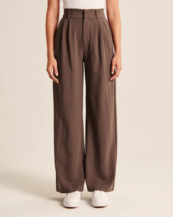 Pantalón Evasado Con Corte Ajustado En Cadera Para Mujer | Ideal Para Uso Diario Y Salidas