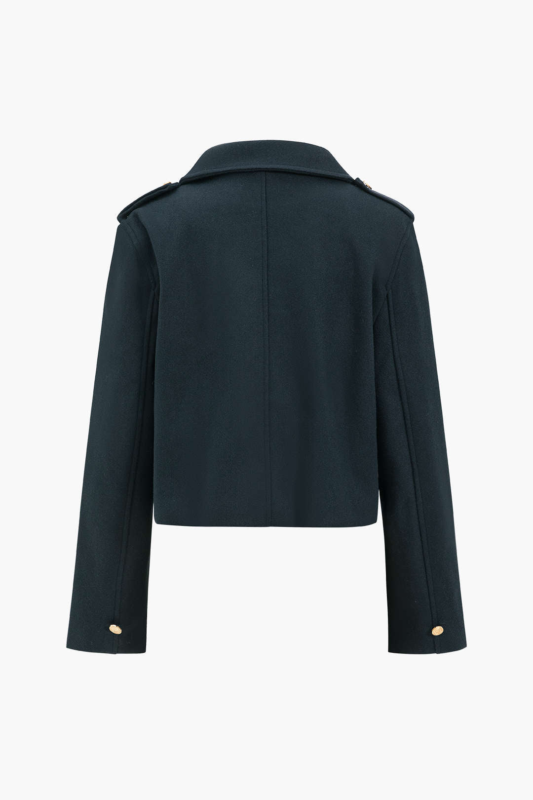 Chaqueta Corta con Bolsillos y Cierre de Botones para Mujer | Ideal para Temporadas Intermedias y Uso Urbano