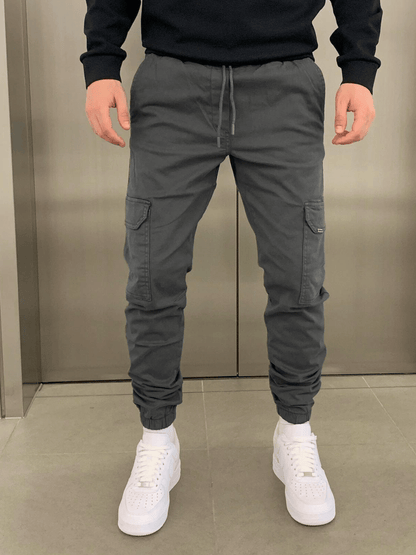 Pantalón Jogger Cargo con Corte Entallado y Cintura Elástica para Hombre | Ideal para Uso Diario