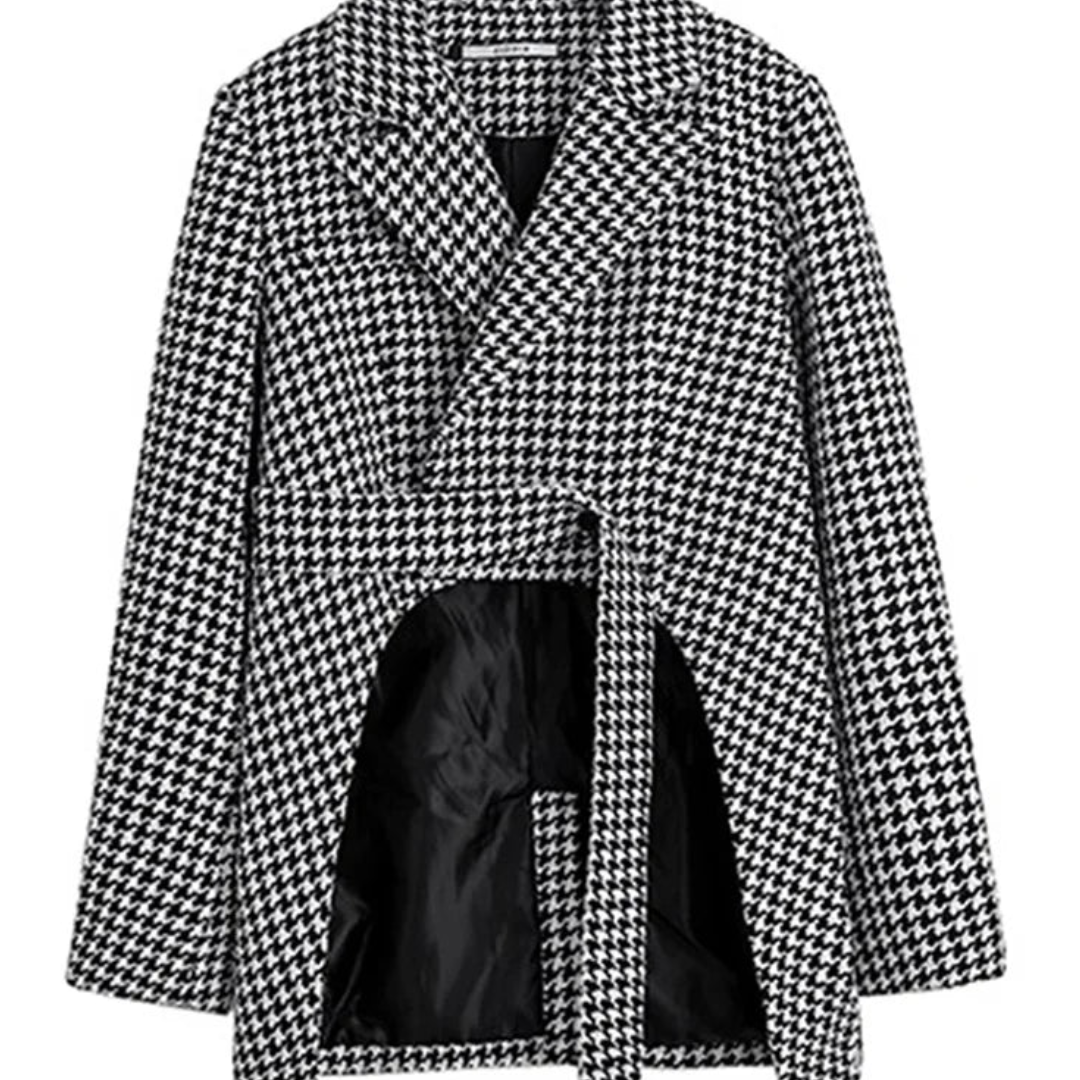 Blazer Con Motivo Príncipe De Gales Para Mujer | Ideal Para Uso Profesional Y Diario