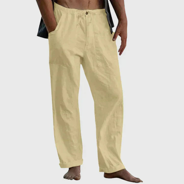 Pantalón Para Hombre Con Corte Holgado Y Cordon De Ajuste | Ideal Para Uso Diario Y Contextos Informales