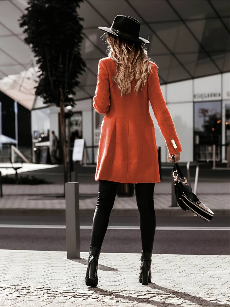 Blazer Con Cierre De Botones Y Corte Estructurado Para Mujer | Ideal Para Entornos Profesionales Y Eventos Formales