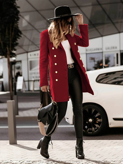 Blazer Con Cierre De Botones Y Corte Estructurado Para Mujer | Ideal Para Entornos Profesionales Y Eventos Formales