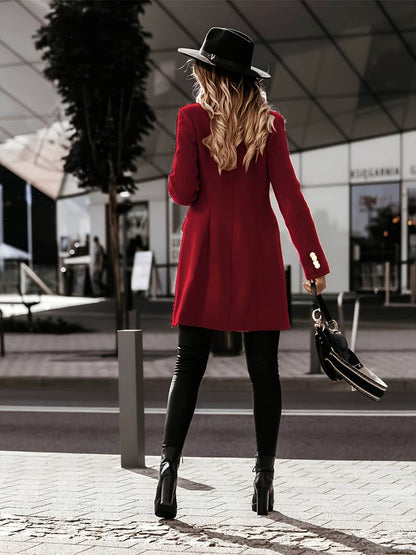 Blazer Con Cierre De Botones Y Corte Estructurado Para Mujer | Ideal Para Entornos Profesionales Y Eventos Formales