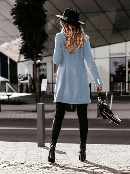Blazer Con Cierre De Botones Y Corte Estructurado Para Mujer | Ideal Para Entornos Profesionales Y Eventos Formales