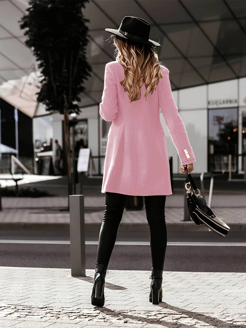 Blazer Con Cierre De Botones Y Corte Estructurado Para Mujer | Ideal Para Entornos Profesionales Y Eventos Formales