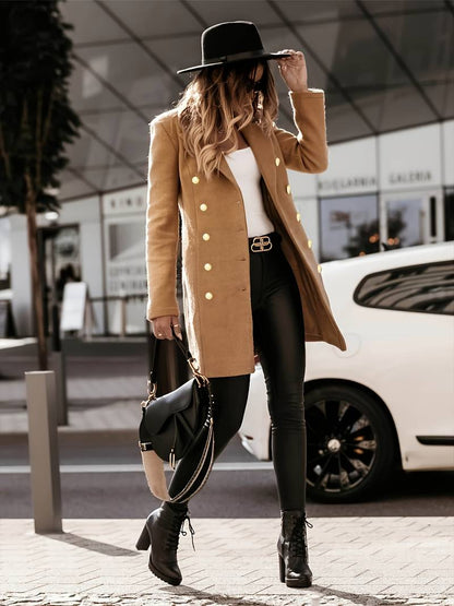 Blazer Con Cierre De Botones Y Corte Estructurado Para Mujer | Ideal Para Entornos Profesionales Y Eventos Formales