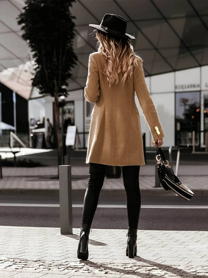Blazer Con Cierre De Botones Y Corte Estructurado Para Mujer | Ideal Para Entornos Profesionales Y Eventos Formales