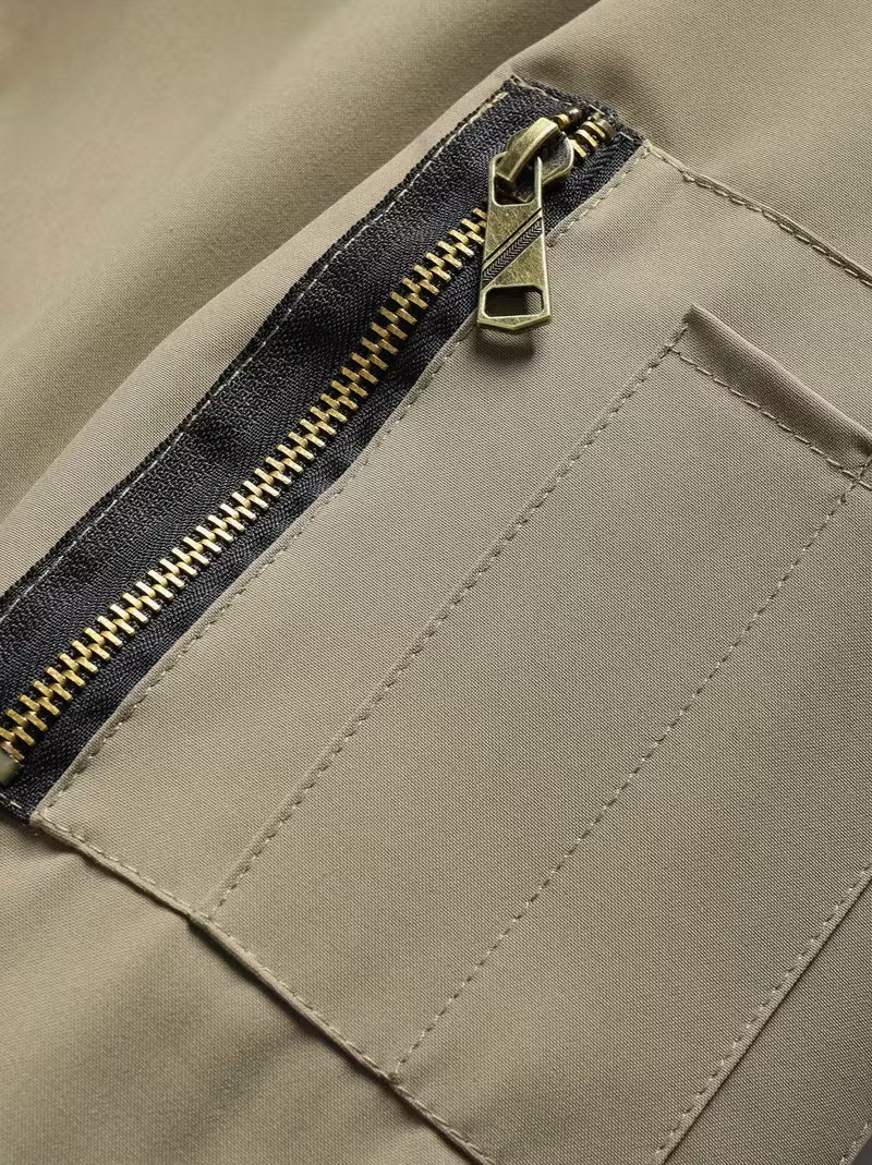 Chaqueta Con Cremallera Completa Y Capucha Integrada Para Hombre | Ideal Para Uso Diario Y Entretiempo