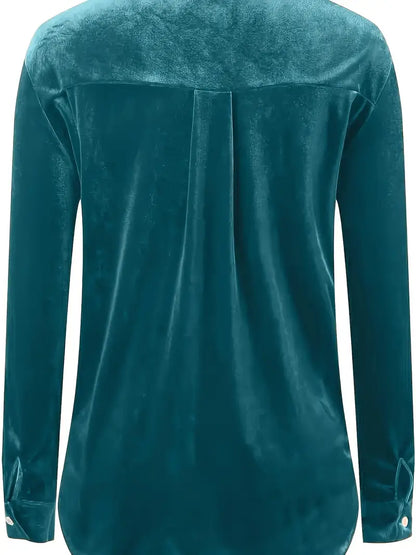 Camisa De Corte Relajado Con Cuello Clásico Para Mujer | Ideal Para Uso Diario