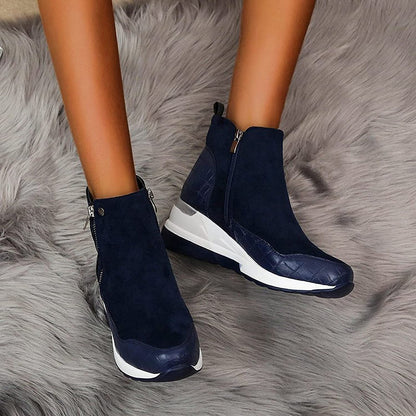 Botines Con Cremallera Doble Para Mujer | Ideal Para Uso Diario Y Temporada Fría