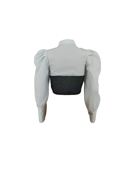 Blusa De Diseño Liso Con Cierre De Botones Para Mujer | Ideal Para Uso Diario