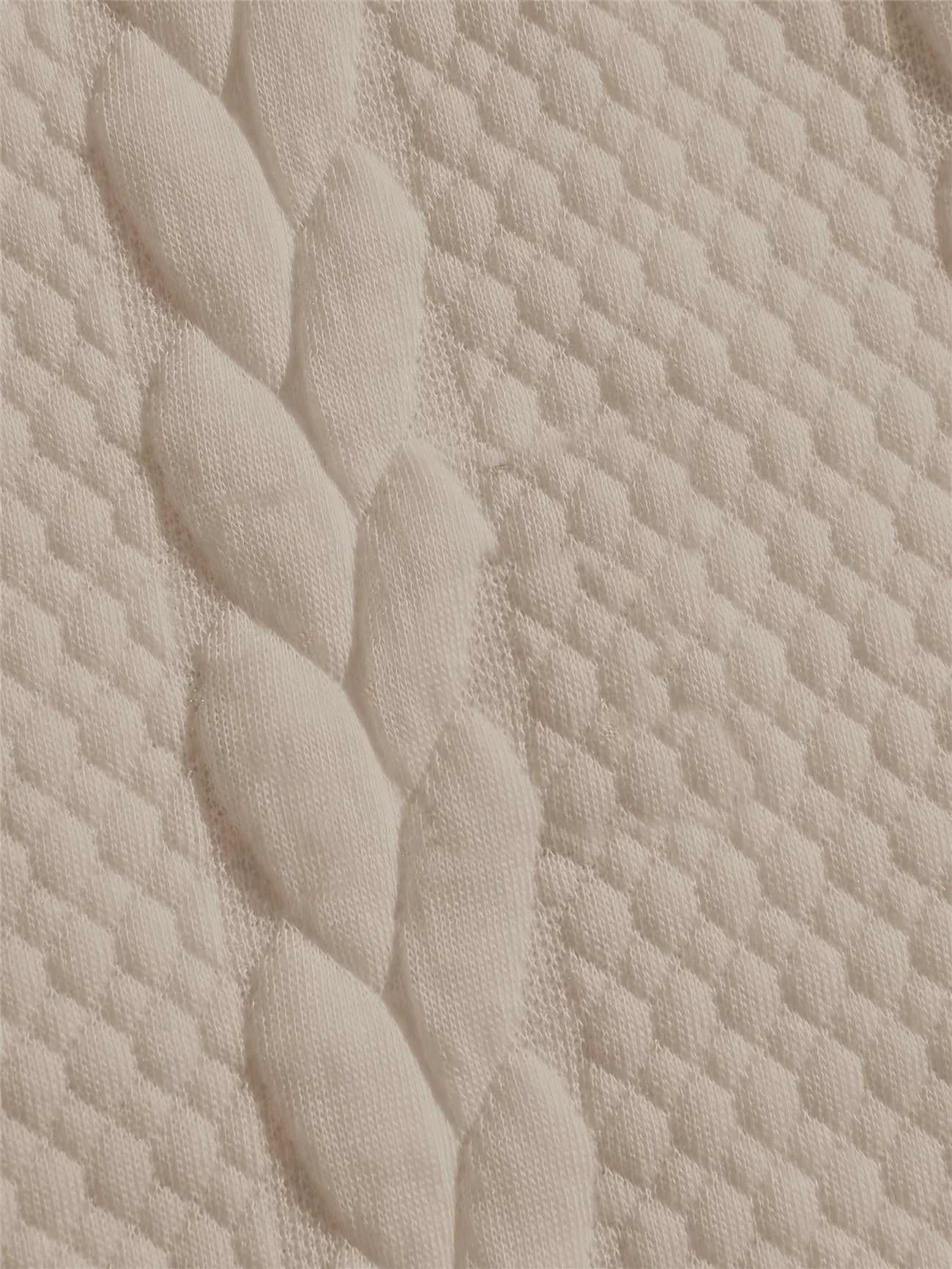 Conjunto de Dos Piezas con Motivo Trenzado en Relieve para Mujer | Ideal para Uso Diario