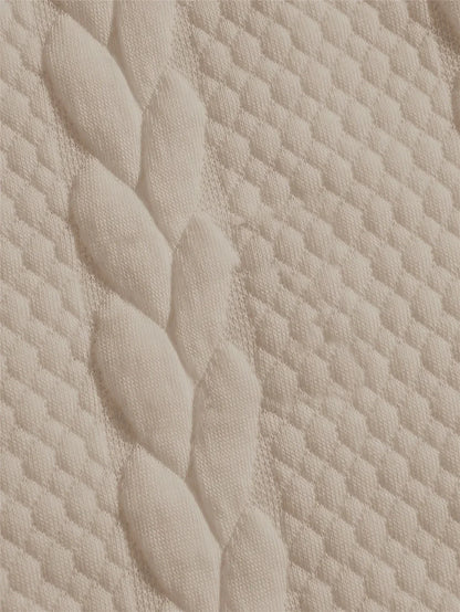Conjunto de Dos Piezas con Motivo Trenzado en Relieve para Mujer | Ideal para Uso Diario