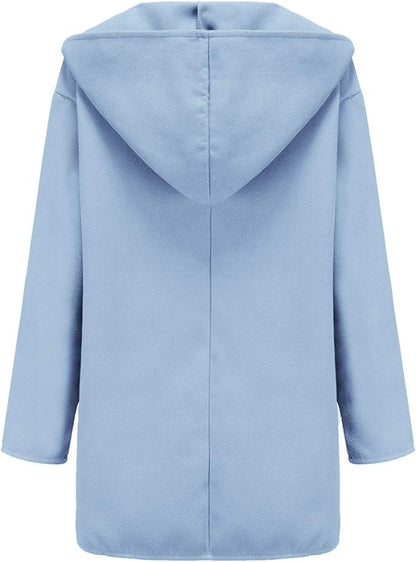 Trench Coat De Corte Largo Y Ajuste Holgado Para Mujeres | Ideal Para Uso Diario O Entretiempo
