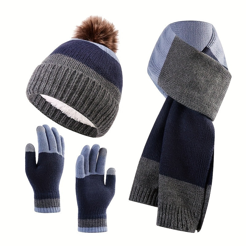 Conjunto de Invierno con Diseño de Bloques de Color para Mujer | Ideal para Actividades al Aire Libre