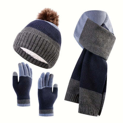 Conjunto de Invierno con Diseño de Bloques de Color para Mujer | Ideal para Actividades al Aire Libre