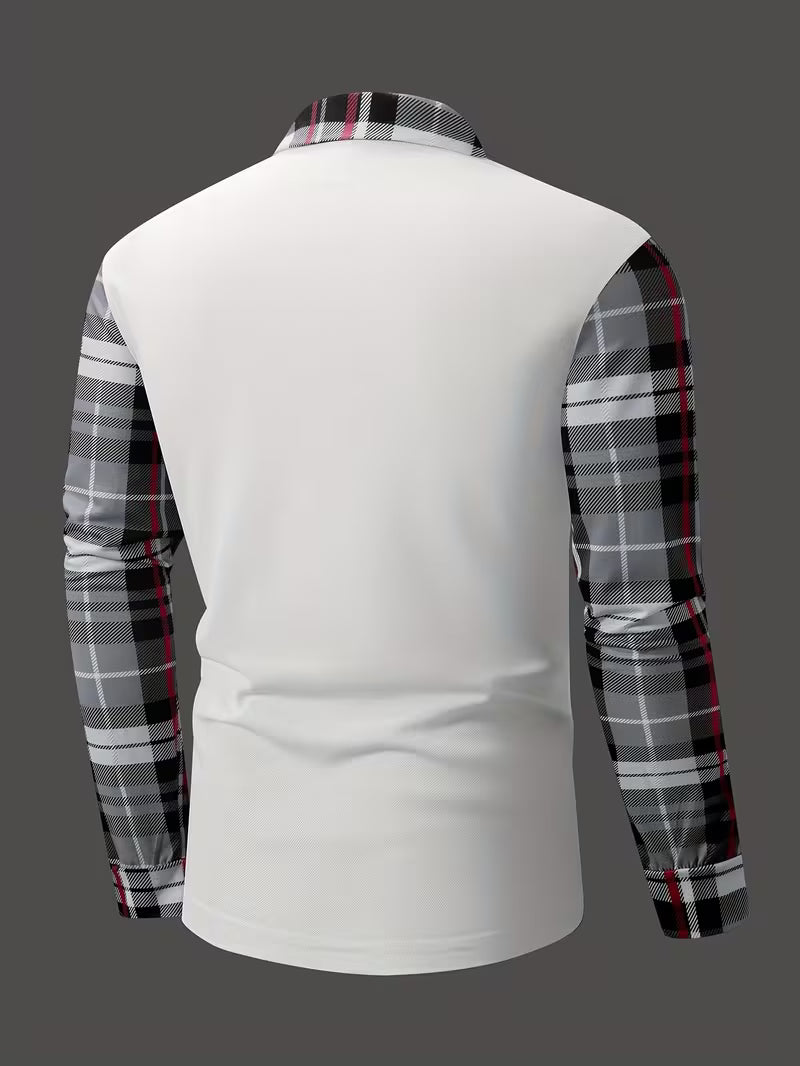 Camisa De Manga Larga Con Detalle En El Pecho Para Hombre | Ideal Para Uso Diario