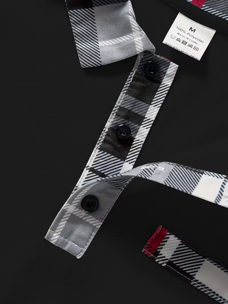 Camisa De Manga Larga Con Detalle En El Pecho Para Hombre | Ideal Para Uso Diario