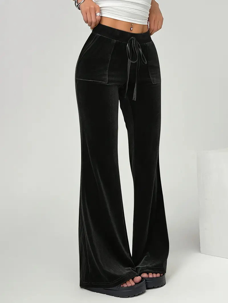 Pantalón Flare Con Cintura Alta Para Mujer | Ideal Para Uso Diario