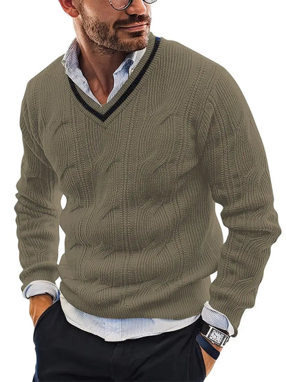 Jersey de Punto para Mujer con Cuello en V | Ideal para Uso Diario